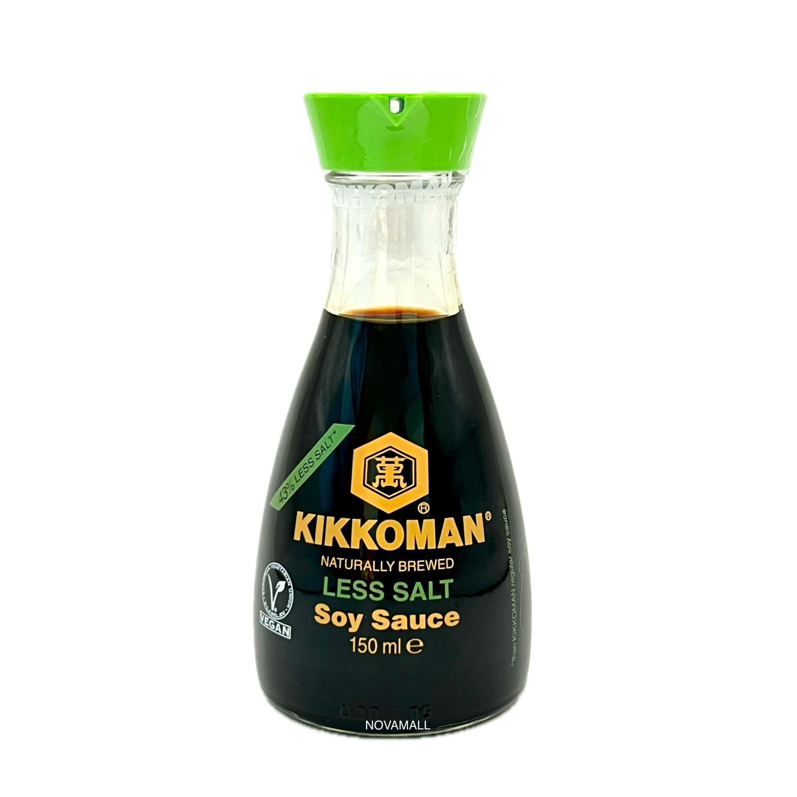 Kikkoman Naturally Brewed Less Salt Soy Sauce (with Dispenser) 150mL