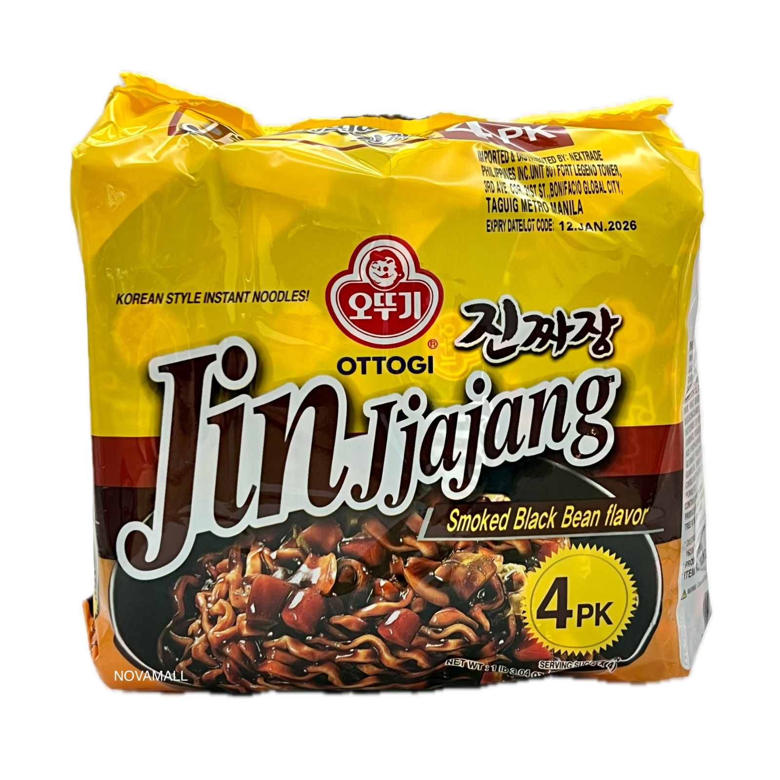 Ottogi Jin Jiajang Ramyun (Multi Pack) 진짜장 멀티 135g x 4