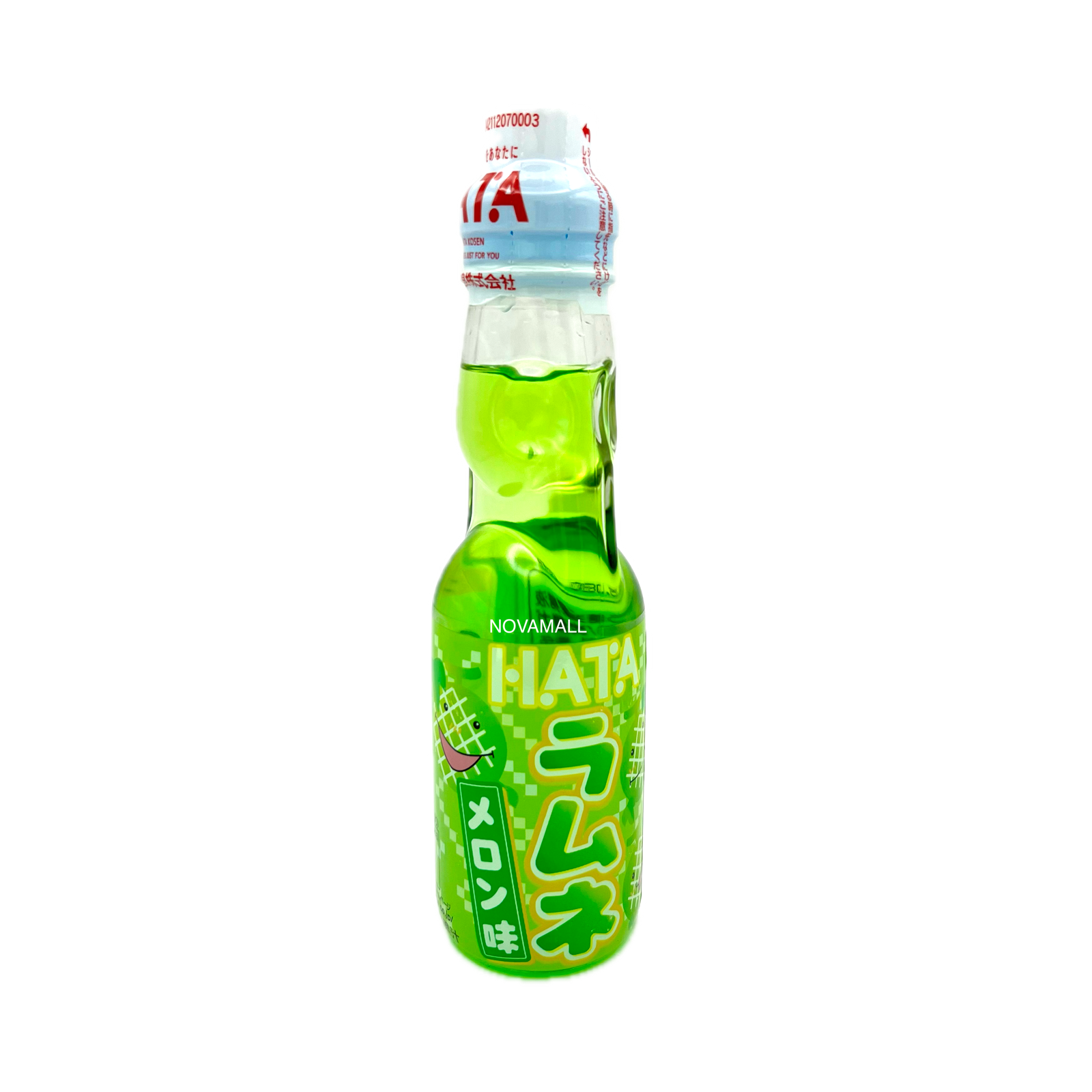 Hata Kosen Ramune Melon Bottle Drink ラムネメロン味 200mL