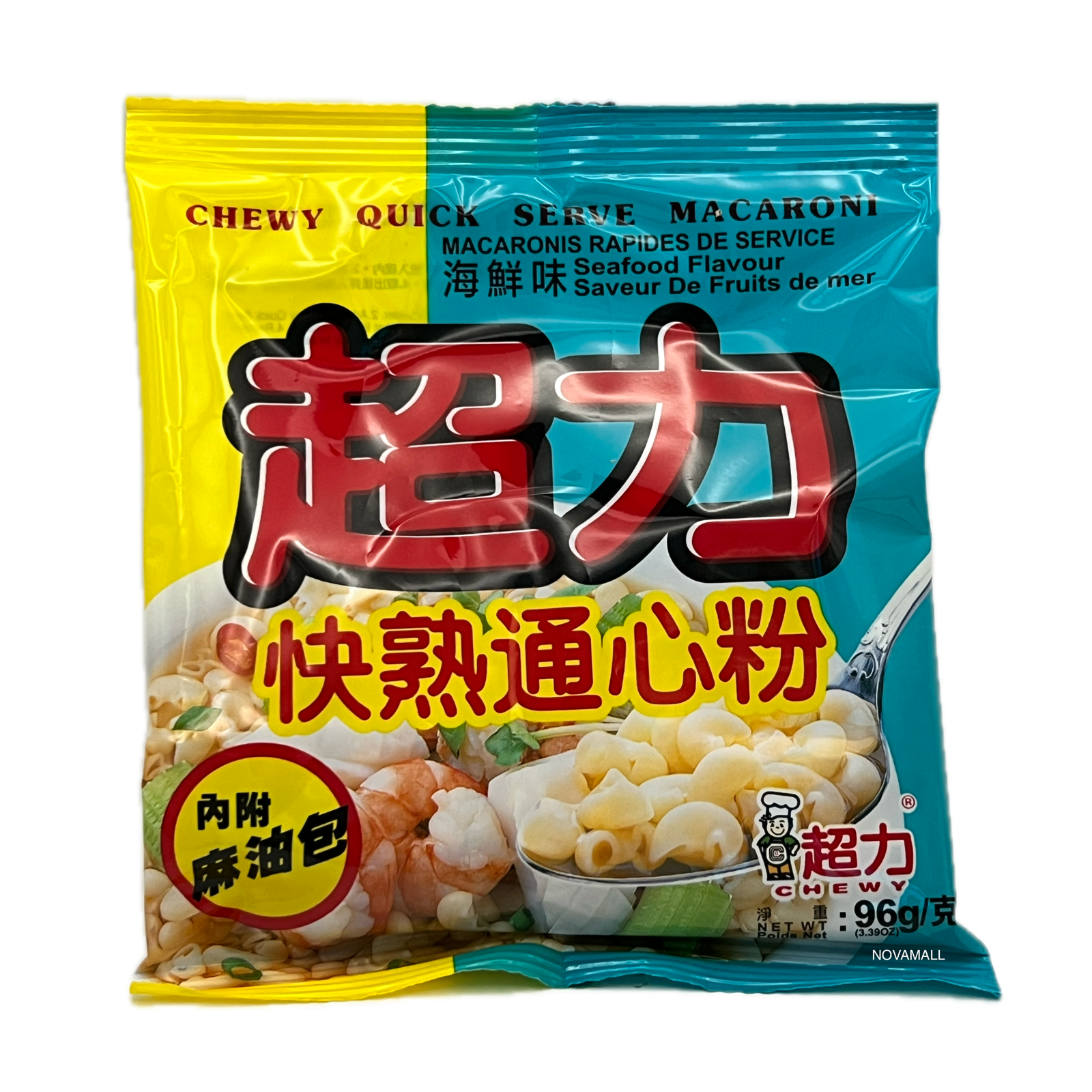 Chewy Quick Serve Macaroni (Seafood Flavour) 96g