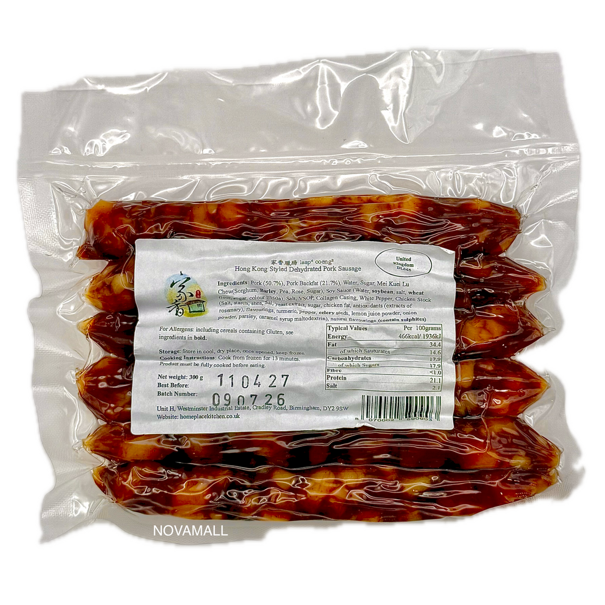 家香 港式臘腸 300g