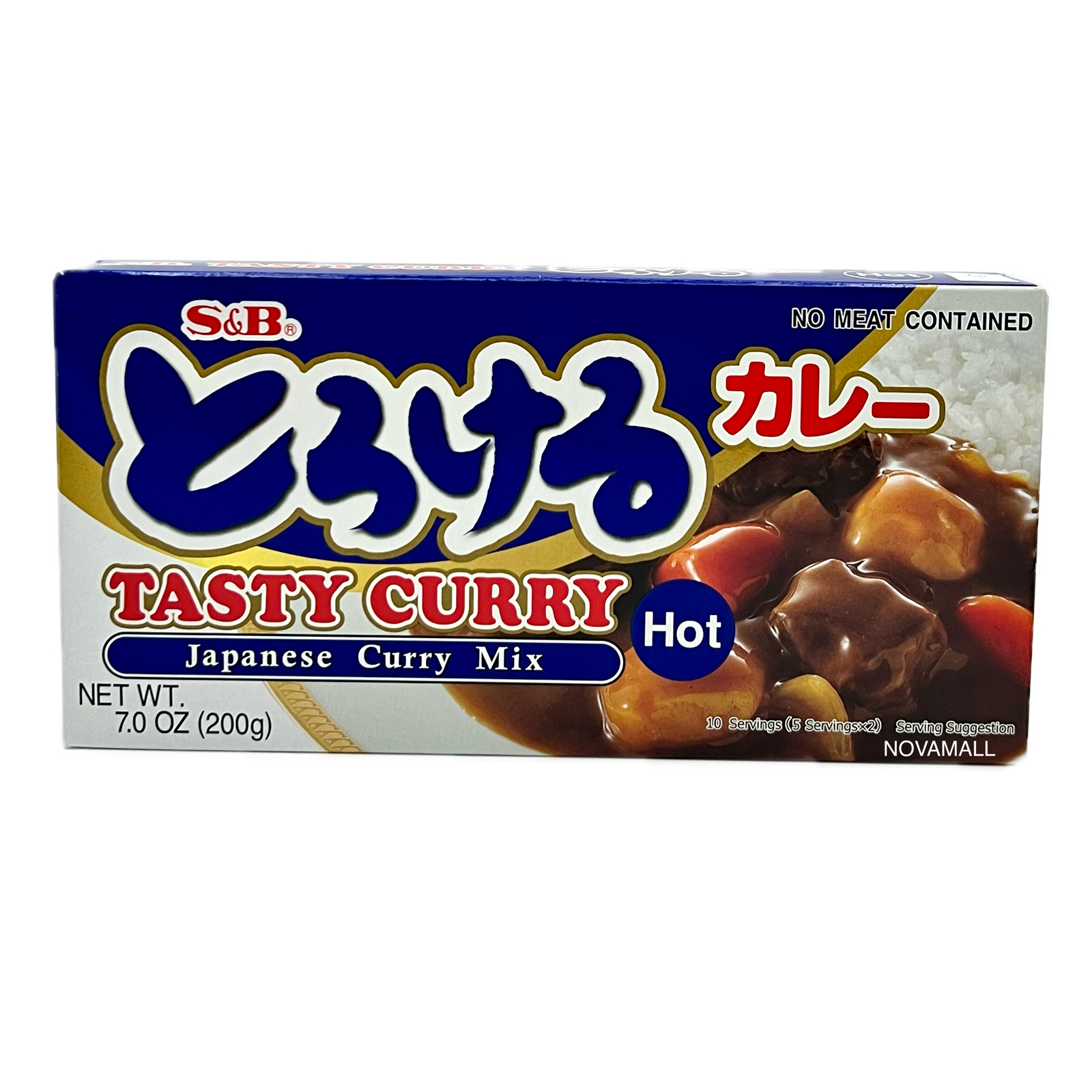 S&B Torokeru Japanese Mix Curry Hot 200g (10 Servings)