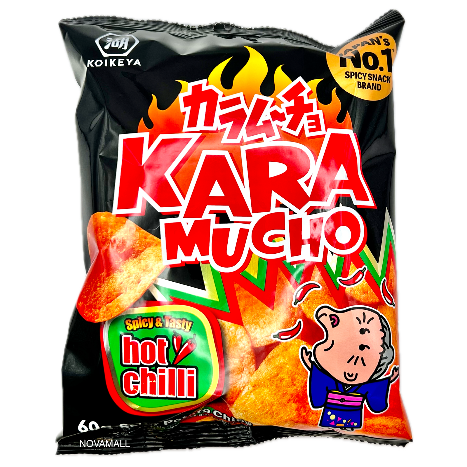 Koikeya Kara Mucho Potato Snack (Flat Cut) コイケヤ カラムーチョポテトスナ ック 60g