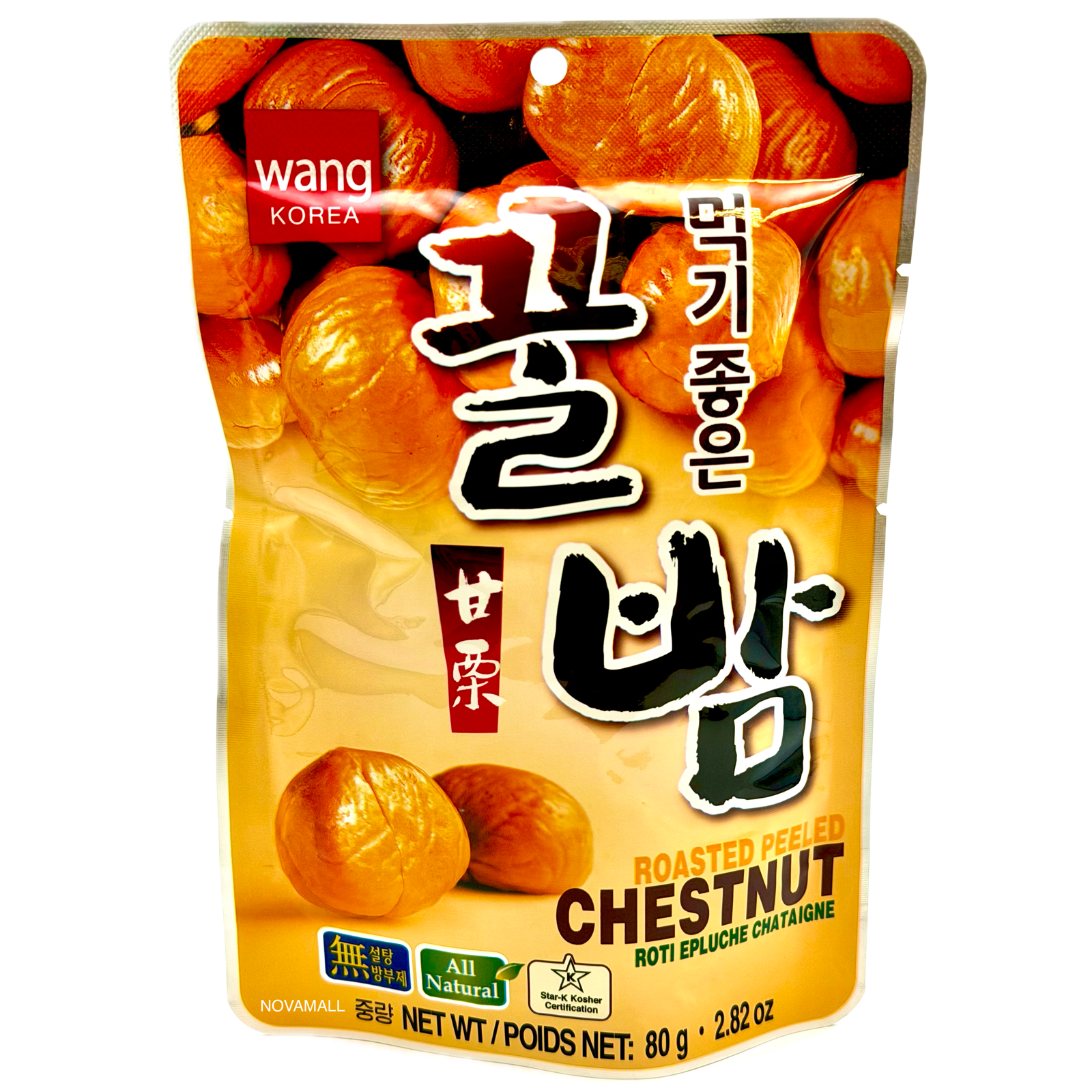 Wang Roasted Peeled Chestnut with Sugar (Kkulbam) 80g