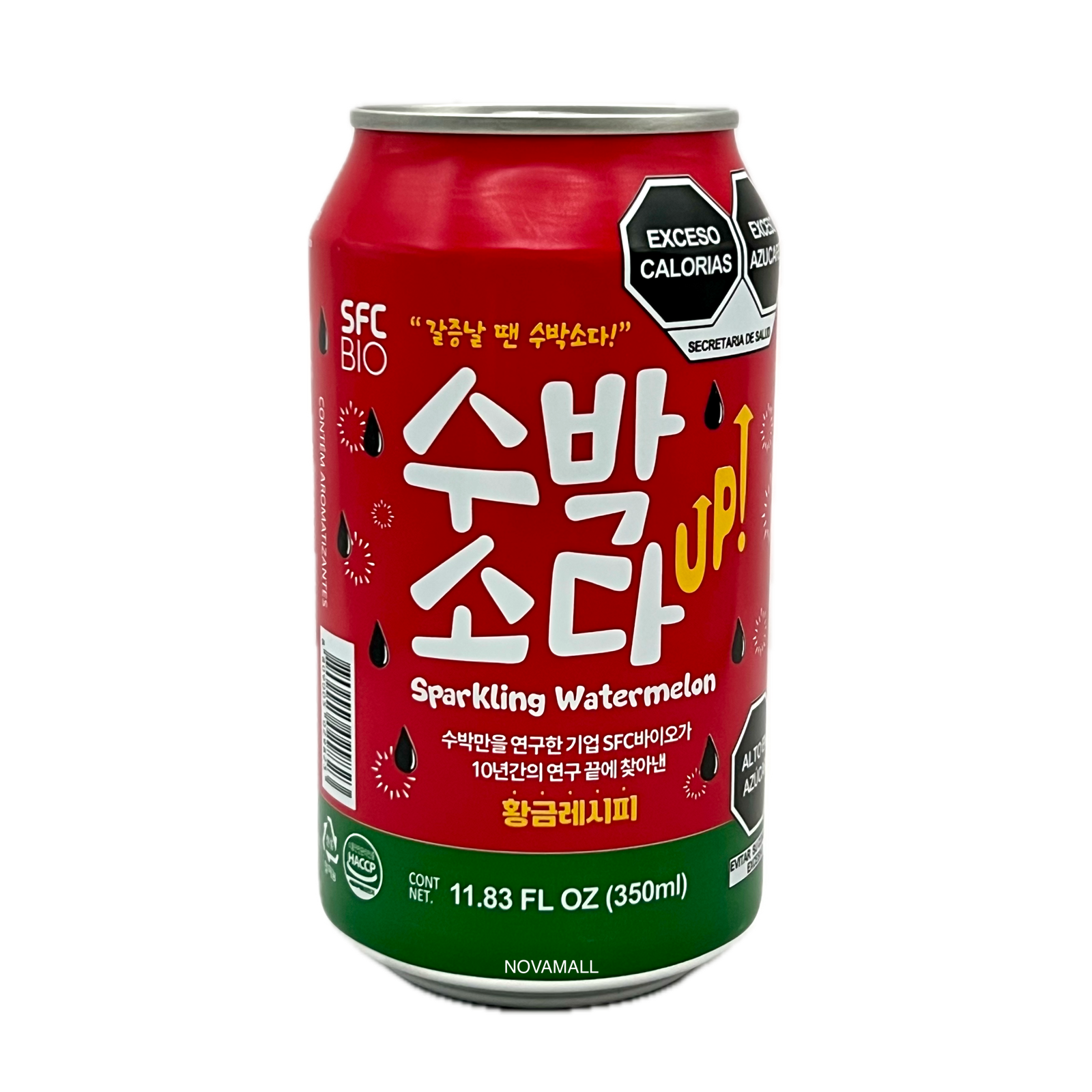 Samjin Watermelon Soda 수박소다 350mL