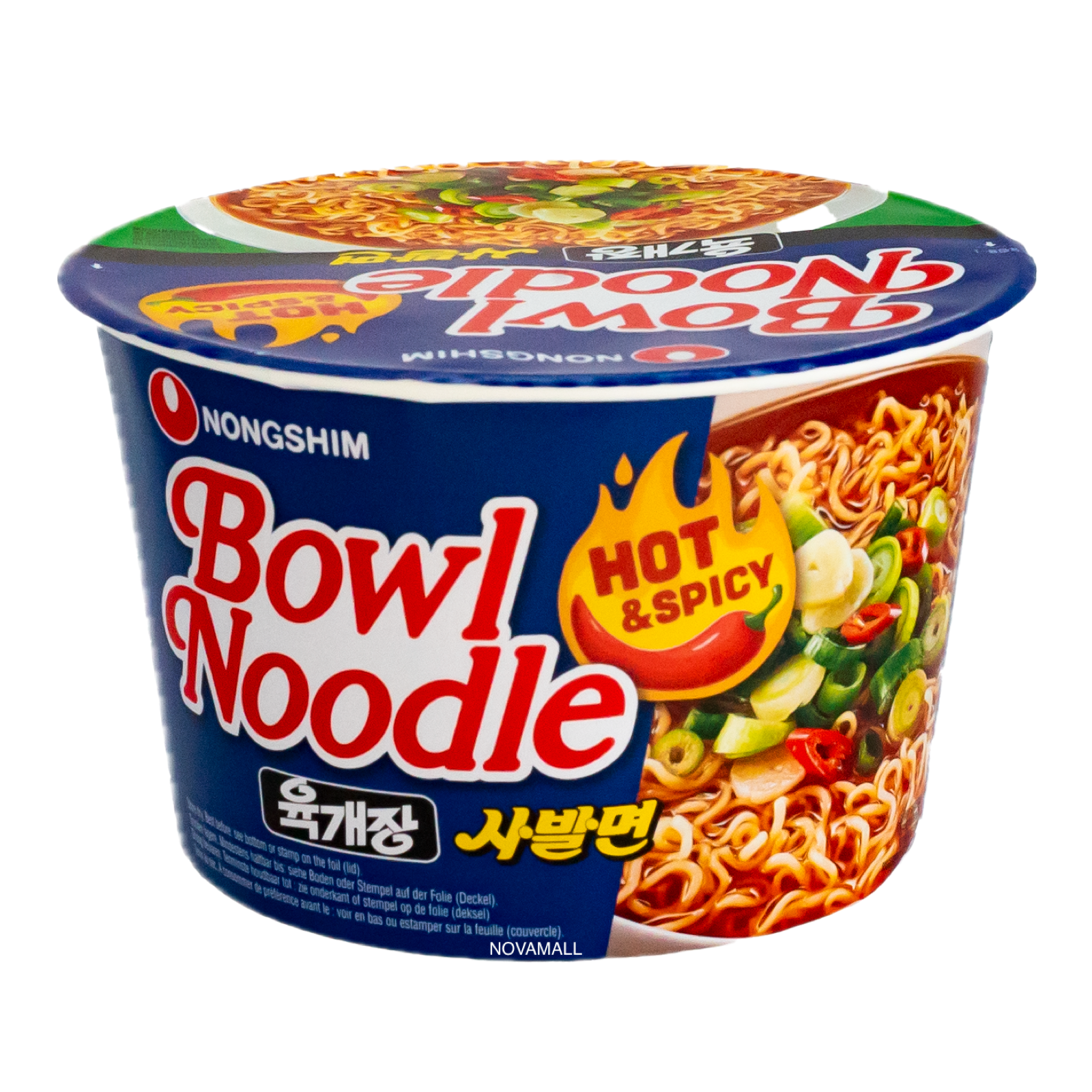 Nongshim Beef Soup Flavour Bowl Noodle Hot and Spicy 농심 육개장 사발면 100g