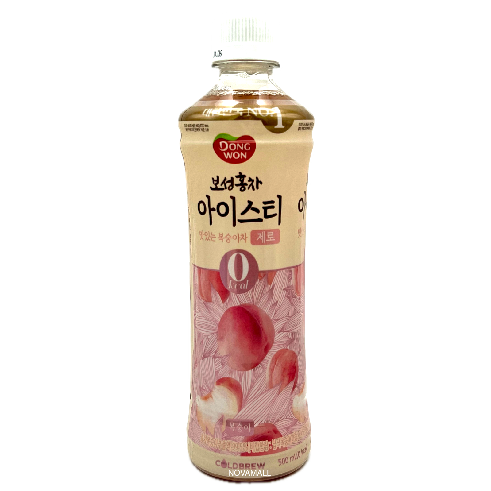 Dongwon Boseong Zero Calories Zero Sugar Peach Black Tea 보성홍차 아이스티 제로 복숭아 500mL