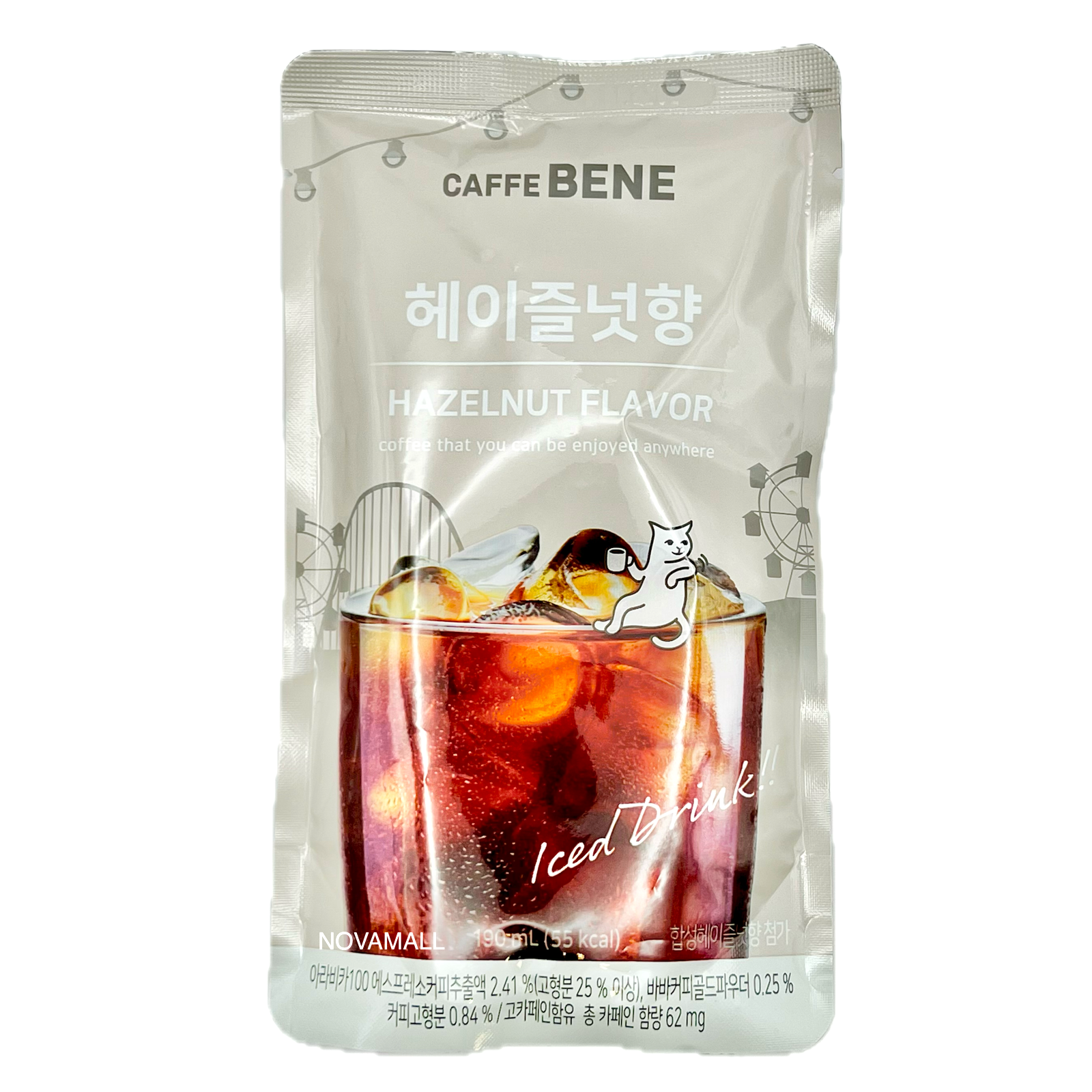 Caffebene Hazelnut Flavour Coffee Pouch 헤이즐넛향 커피 (파우치) 190mL