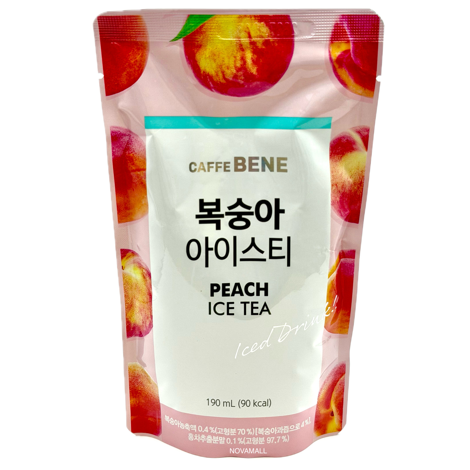 Caffebene Peach Iced Tea Pouch 190ml