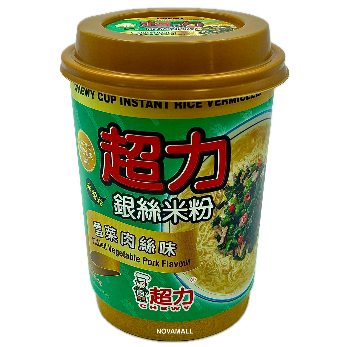 Chewy Cup Vermicelli Pickled Vegetable & Pork Flavour 58g