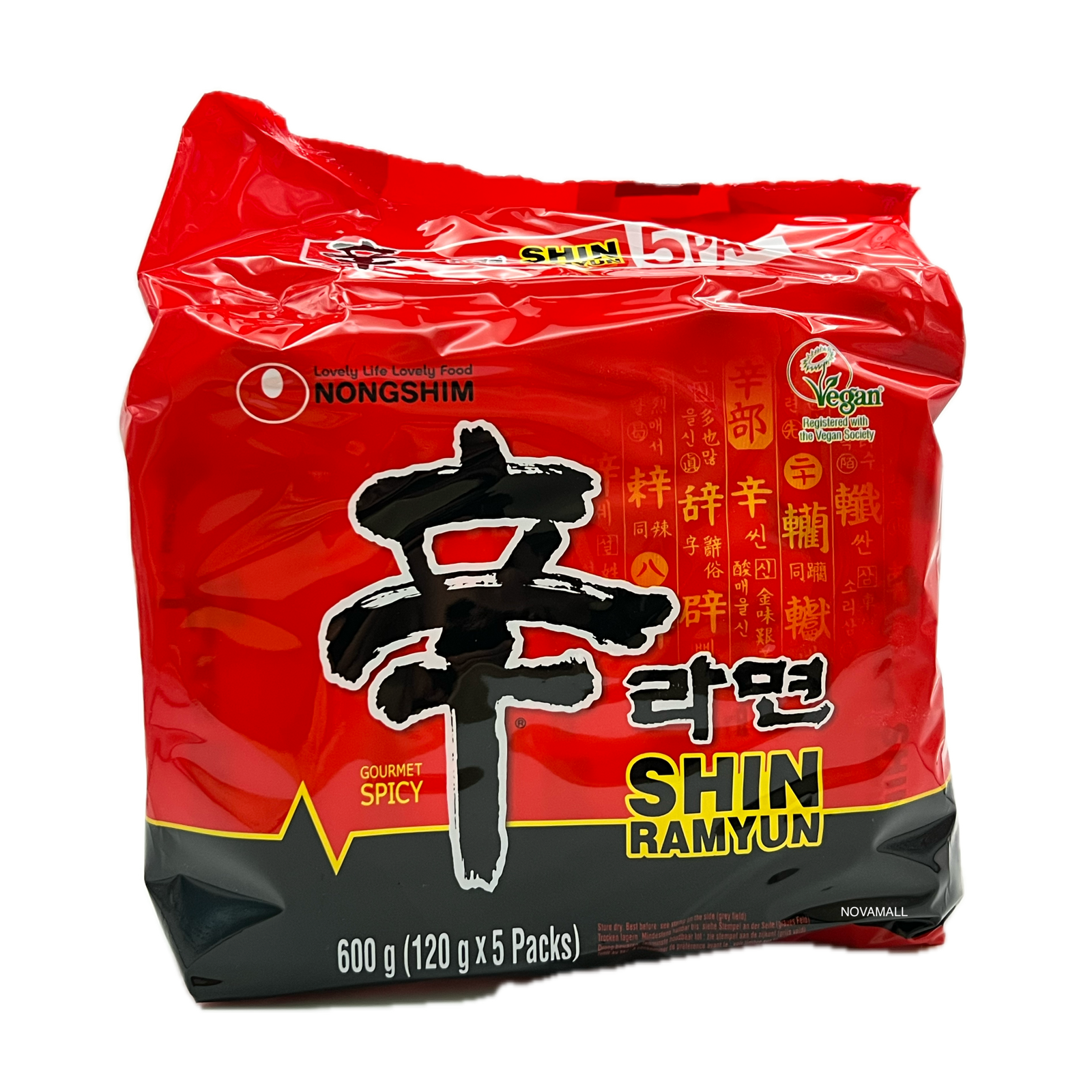 Nongshim Shin Ramyun (5 Servings) 농심 신라면 120g x 5