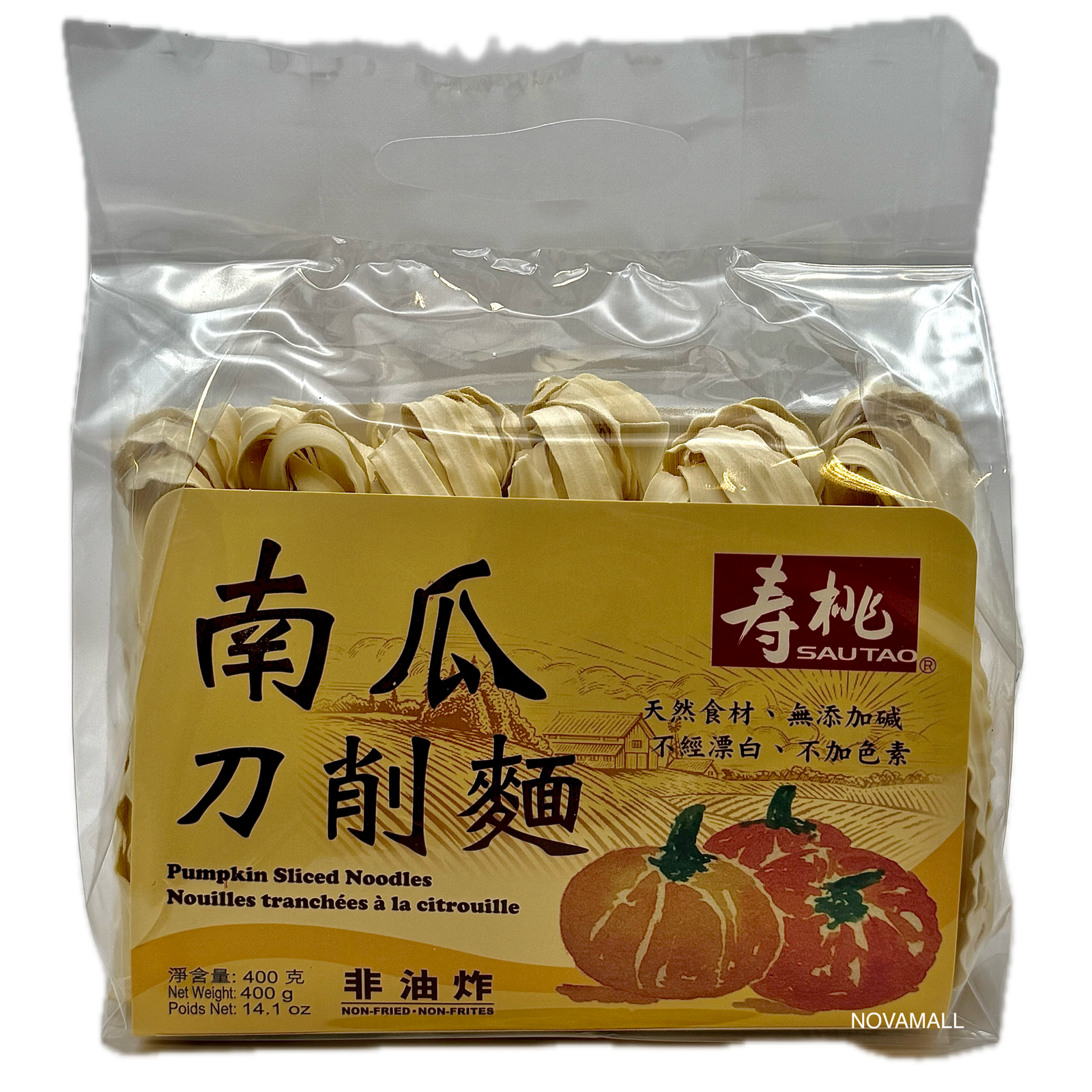壽桃牌 南瓜刀削麵 (非油炸) 400g