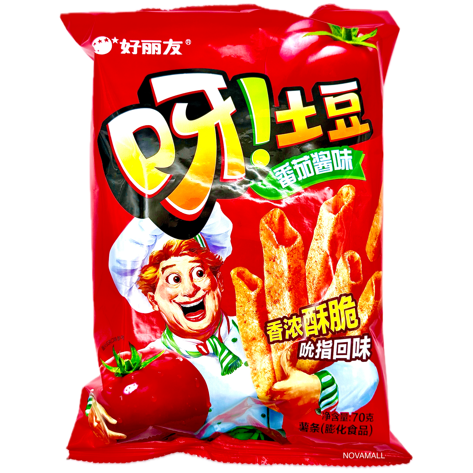好麗友 呀!土豆 通心薯條(番茄醬味) 70g