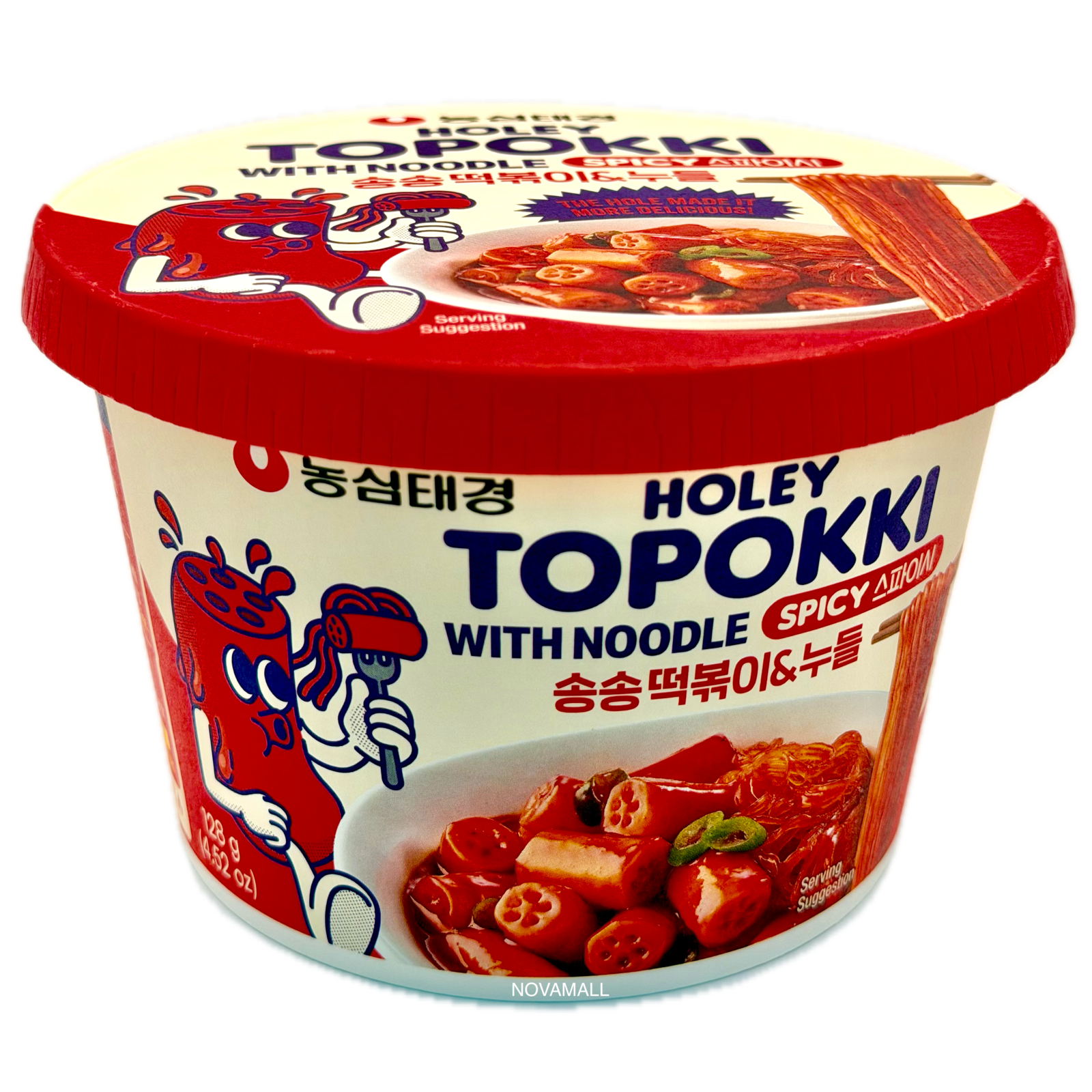 Nongshim Holey Spicy Topokki with Glass Noodle 128g