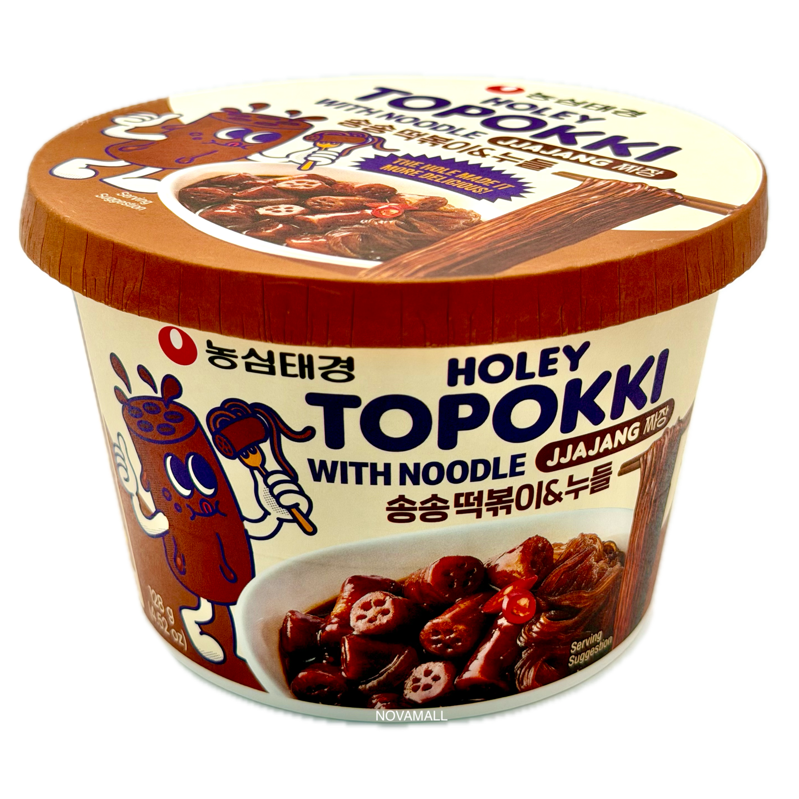 Nongshim Holey JjaJang Topokki with Glass Noodle 128g