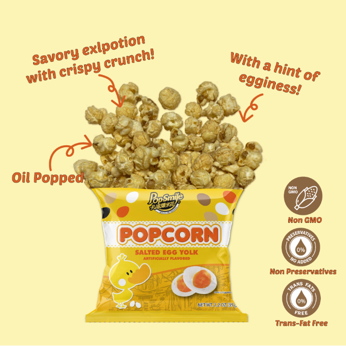 Pop-Smile Salted Egg Yolk Flavour Popcorn 35g