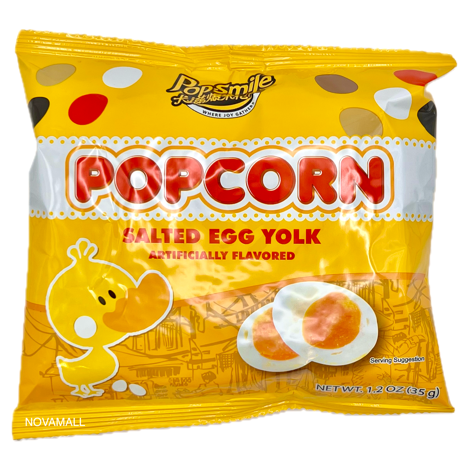 Pop-Smile Salted Egg Yolk Flavour Popcorn 35g