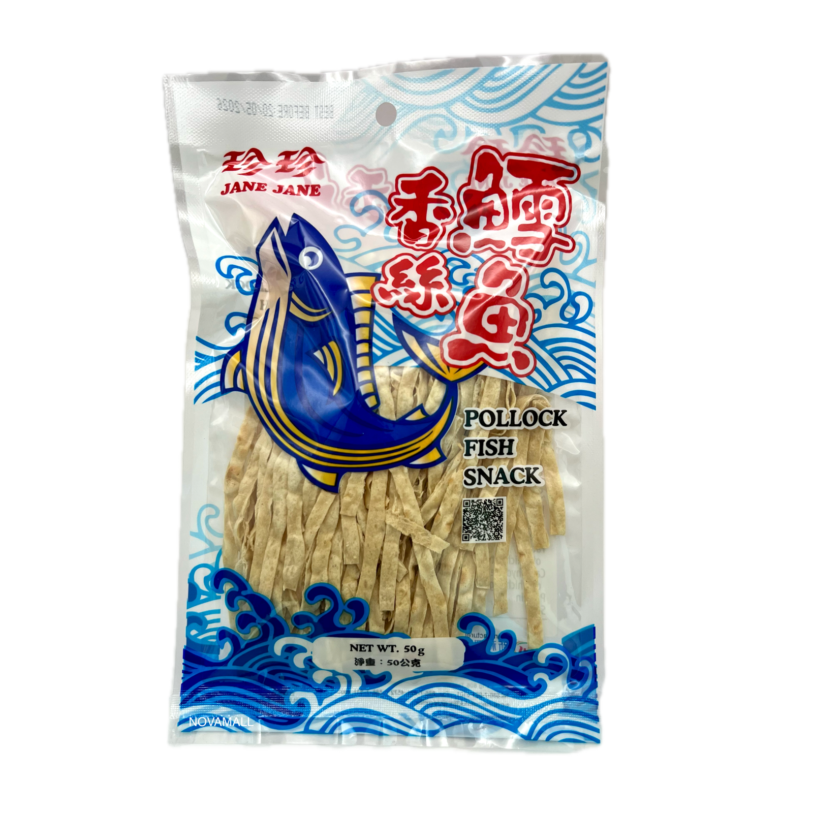 Jane Jane Pollock Fish Snack 50g
